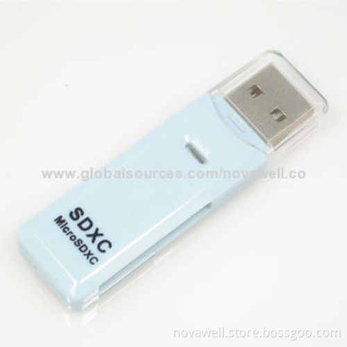 USB2.0 SD card reader supports SDHC/micro SDHC without need adapter, OEM order welcome